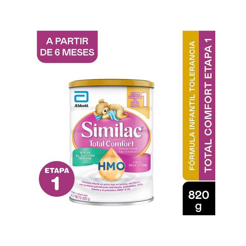 SIMILAC 1 TOTAL COMFORT HMO 820 GR LECHES EN POLVO