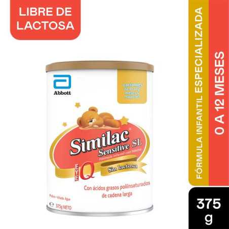 SIMILAC IQ SENSITIVE 375 GR SIN LACTOSA LECHES EN POLVO
