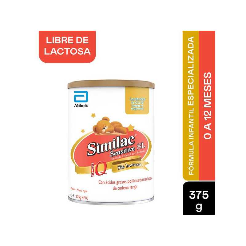 SIMILAC IQ SENSITIVE 375 GR SIN LACTOSA LECHES EN POLVO