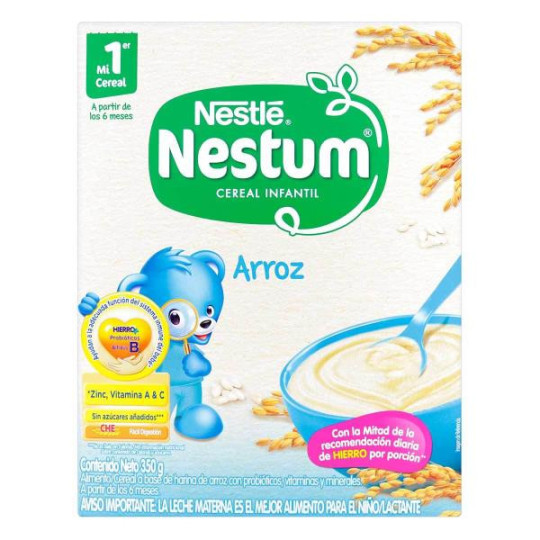 NESTLE NESTUM BL 350 GR ARROZ CEREALES NESTLE NESTUM BL 350 GR ARROZ CEREALES