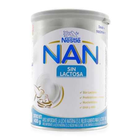 NAN SIN LACTOSA 400 GR LECHES EN POLVO