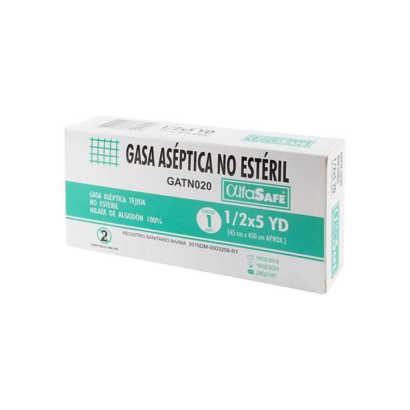 GASA ALFA ASEPTICA 1/2X5 GASAS