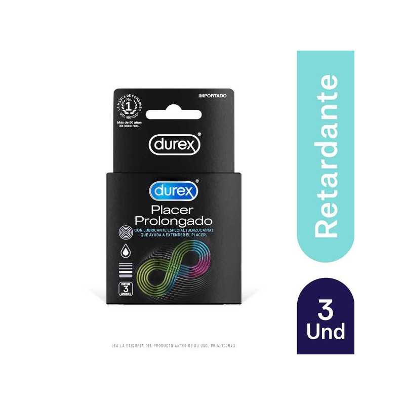 PRESERVAT.DUREX PLACER PROLONGADO 3 UDS PRESERVATIVOS