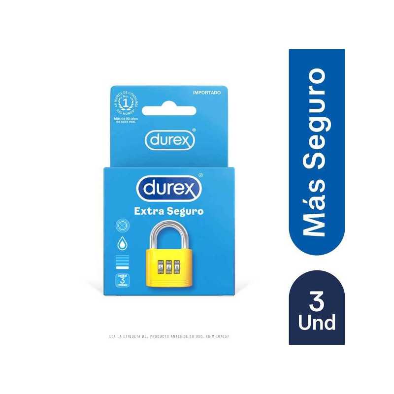 PRESERVAT.DUREX EXTRA SEGURO 3 UDS PRESERVATIVOS