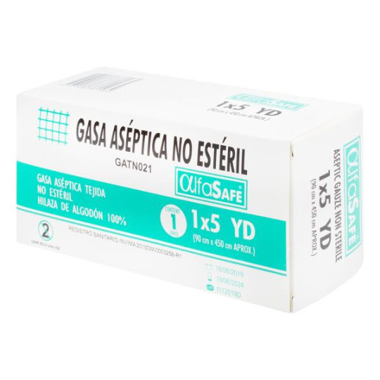 GASA ALFA ASEPTICA 1X5 GASAS
