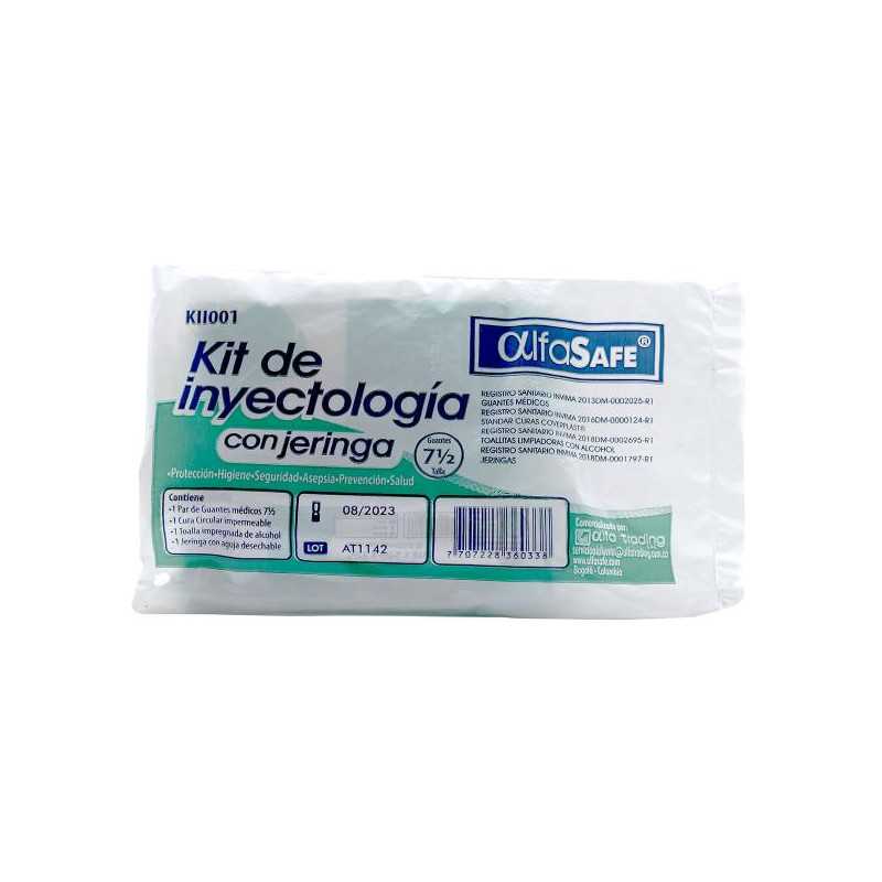 KIT DE INYECTOLOGIA CON JERINGA (PUMCV) KIT INYECTOLOGIA