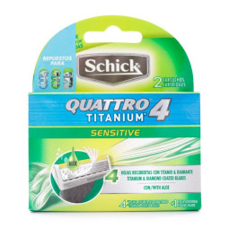 REP.SCHICK 4 QUATTRO TITANIUM 2 UDS REPUESTOS