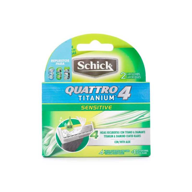 REP.SCHICK 4 QUATTRO TITANIUM 2 UDS REPUESTOS