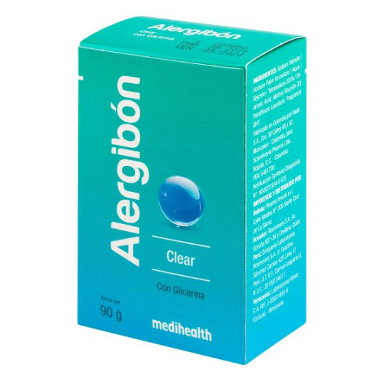 JABON ALERGIBON CLEAR GLICERINA 90 GR JABONES JABON ALERGIBON CLEAR GLICERINA 90 GR JABONES