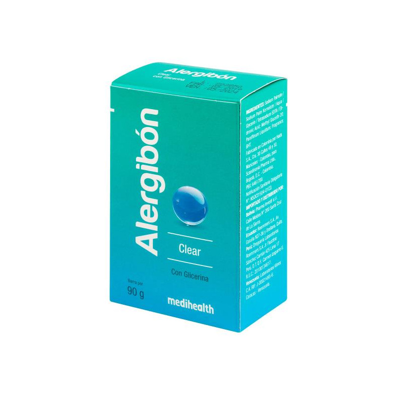 JABON ALERGIBON CLEAR GLICERINA 90 GR JABONES JABON ALERGIBON CLEAR GLICERINA 90 GR JABONES