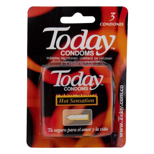 PRESERVAT.TODAY HOT SENSATION 3 UDS PRESERVATIVOS PRESERVAT.TODAY HOT SENSATION 3 UDS PRESERVATIVOS