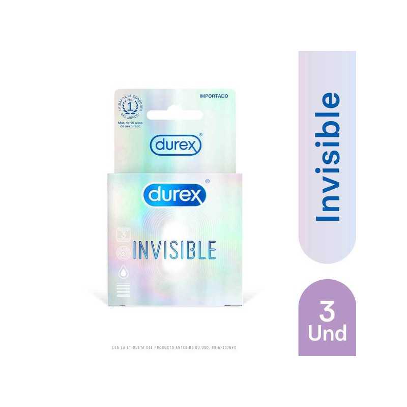 PRESERVAT.DUREX INVISIBLE 3 UND