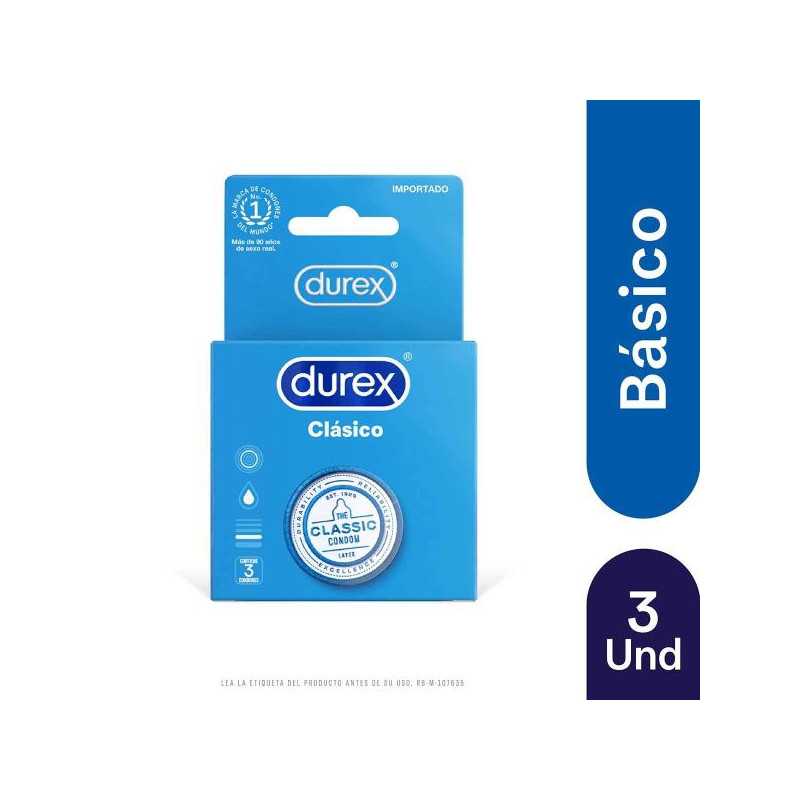 PRESERVAT.DUREX CLASICO 3 UDS