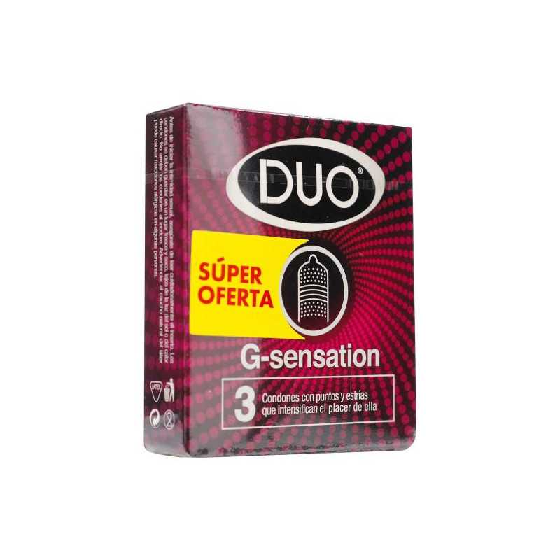 PRESERVAT.DUO G SENSATION 3 UDS S.O PRESERVATIVOS