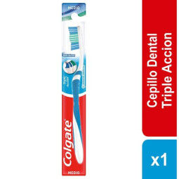 CEP.COLGATE TRIPLE ACCION MEDIO CEPILLOS