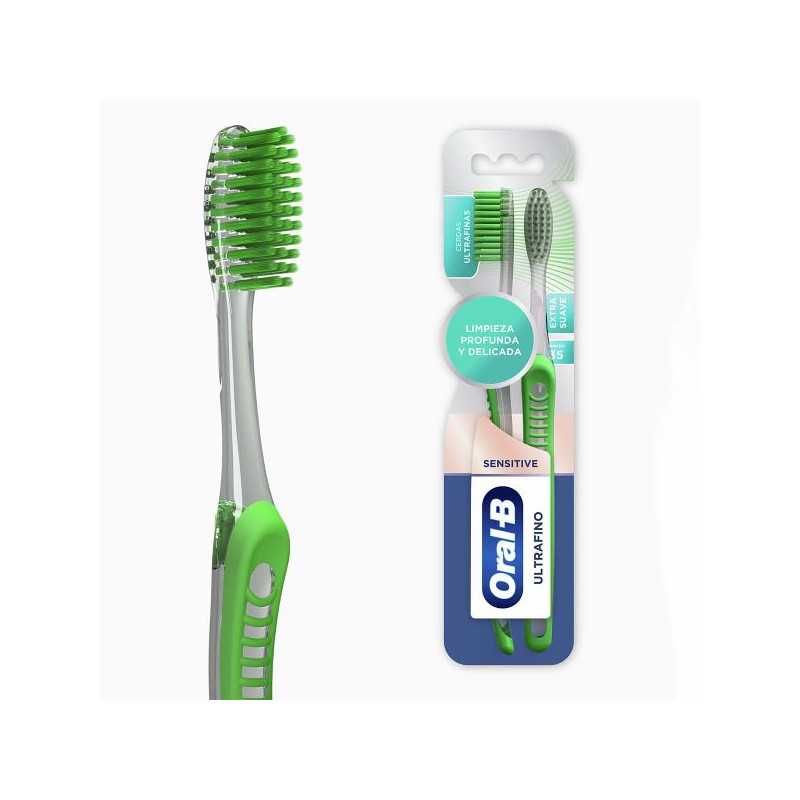 CEP.ORAL-B SUAVE ULTRAFINO 2X1 CEPILLOS 