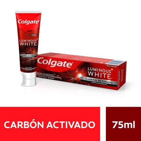 CRE.COLGATE LUMIN.WHITE CARBON ACTI.75ML 