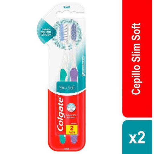 CEP.COLGATE SLIM SOFT BASE 2X1 CEPILLOS