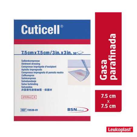 GASA ESTERIL CUTICELL 7.5X7.5 CM GASAS