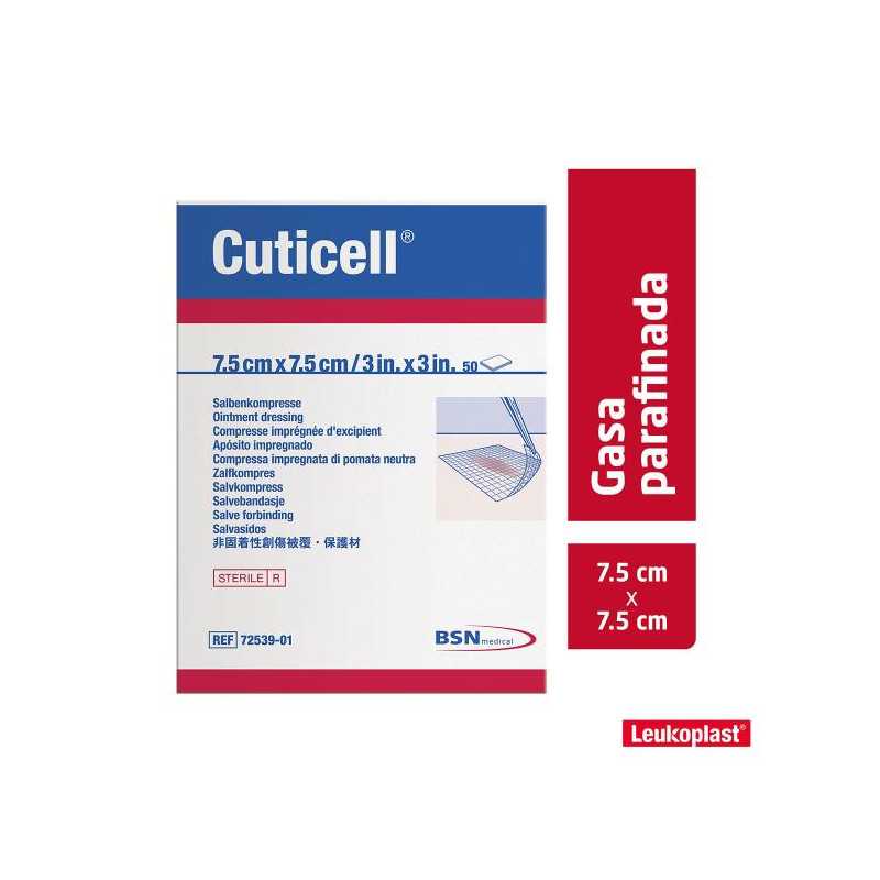 GASA ESTERIL CUTICELL 7.5X7.5 CM GASAS