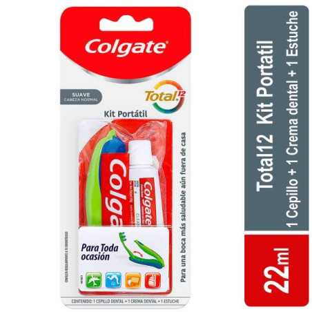 KIT VIAJERO COLGATE CEPILLO CREMA 22ML CEPILLO DENTAL
