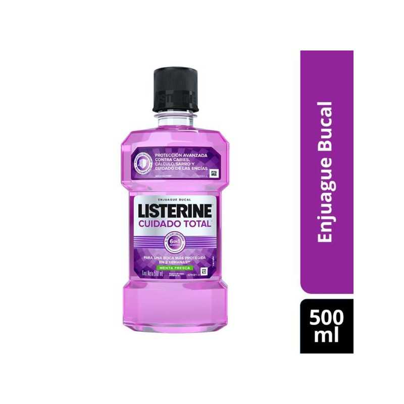 LISTERINE CUIDADO TOTAL 500 ML ENJUAGUE BUCAL