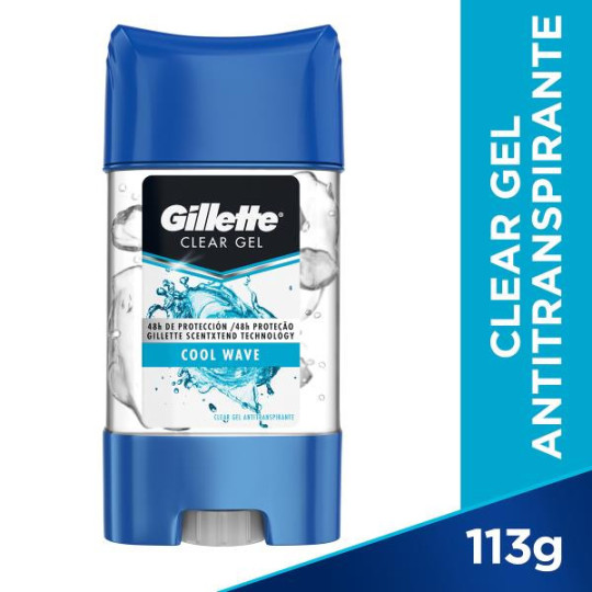 DTE.GILLETTE 3X GEL COOL WAVE 113 GR H GELES