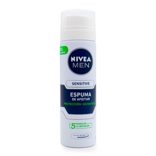 ESPUMA DE AFEITAR NIVEA F.MEN SENS.200ML ESPUMAS