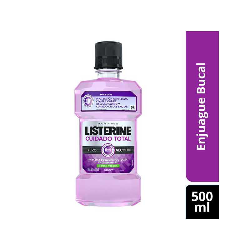 LISTERINE TOTAL ZERO 500 ML ENJUAGUE BUCAL 