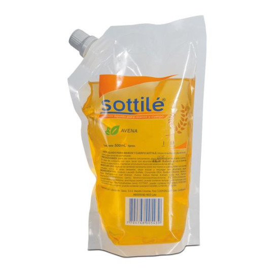JABON LIQ.SOTTILE AVENA DOYPACK 500 ML