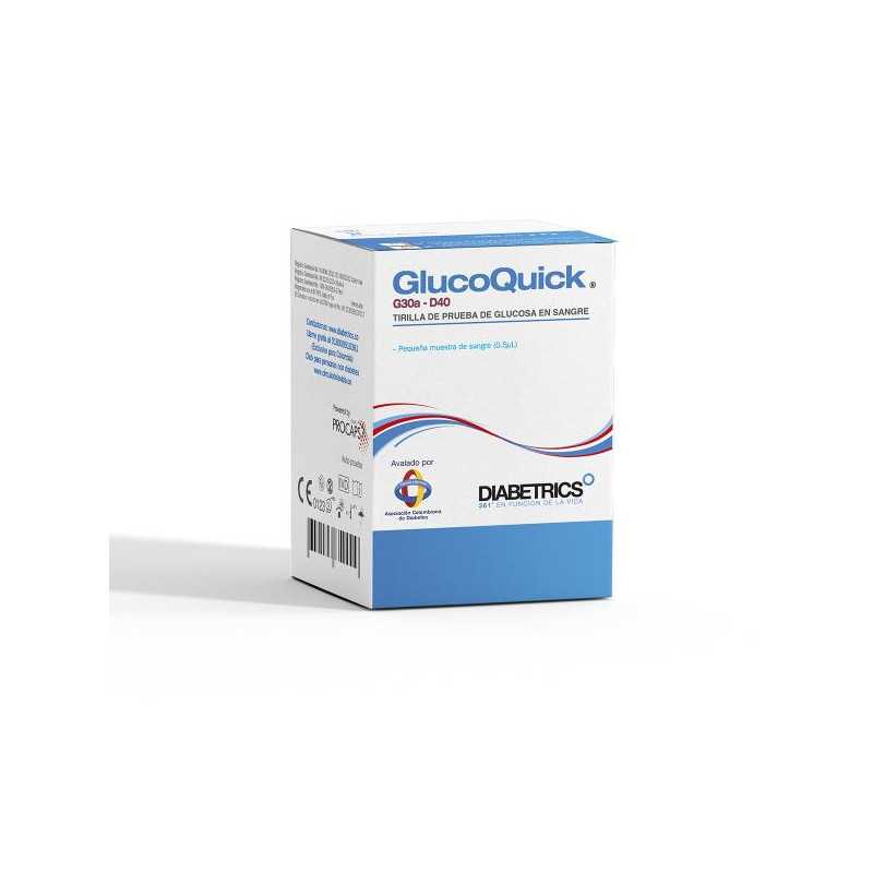 TIRAS REACTIVAS GLUCOQUICK 25 UDS GLUCOMETRIA