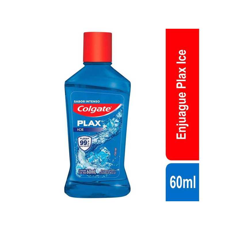ENJUAGUE COLGATE PLAX ICE 60 ML ENJUAGUE BUCAL