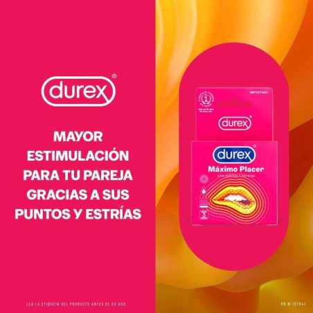 PRESERVAT.DUREX MAXIMO PLACER 3 UDS PRESERVATIVOS