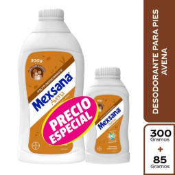 TALCO MEXSANA AVENA 300GR TAL.85 GR P.E. TALCOS