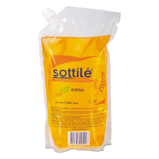 JABON LIQ.SOTTILE AVENA DOYPACK 1000 ML 
