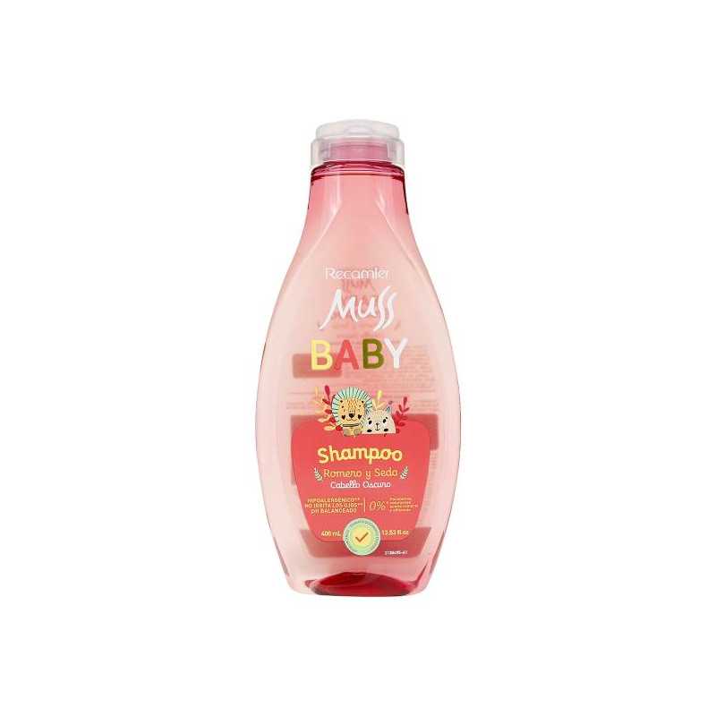 CHA.MUSS BABY ROMERO Y SEDA 400 ML CHAMPUS