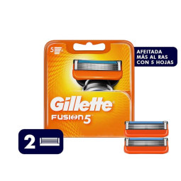 REP.MAQ.AFEITAR GILLETTE FUSION 5 2 UDS REPUESTOS 