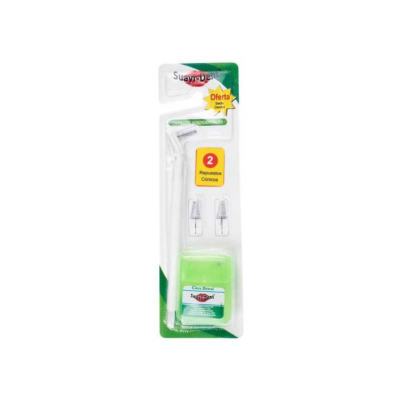 CEPILLO SUAVIDENT MANGO INTERDENTAL SEDA CEPILLOS