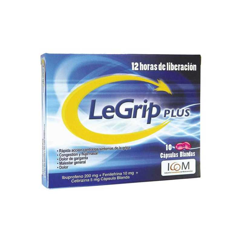 LEGRIP PLUS 10 CAPSULAS BLANDAS (PUMCV) (ANTIGRIPAL)