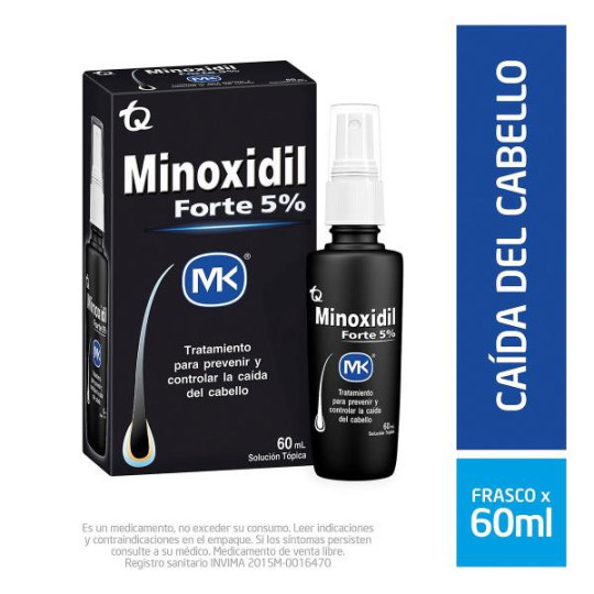 MINOXIDIL FORTE 5% LOCION 60 ML MK MINOXIDIL