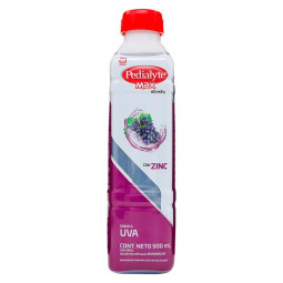 PEDIALYTE CON ZINC 60 UVA 500 ML SODIO-POTACIO-CALCIO-MAGNESIO.