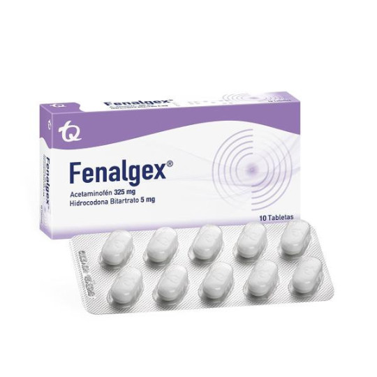 FENALGEX 10 TBS MK HIDROCODONA BITARTARO-ACETANINOFEN