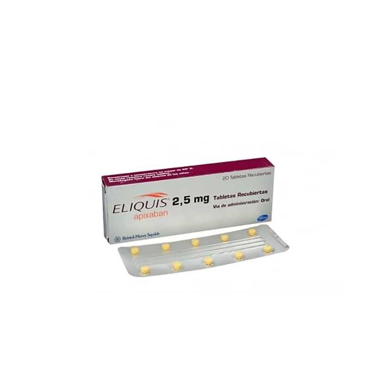 ELIQUIS 2.5 MG 20 TABLETAS (A) APIXABAN ELIQUIS 2.5 MG 20 TABLETAS (A) APIXABAN