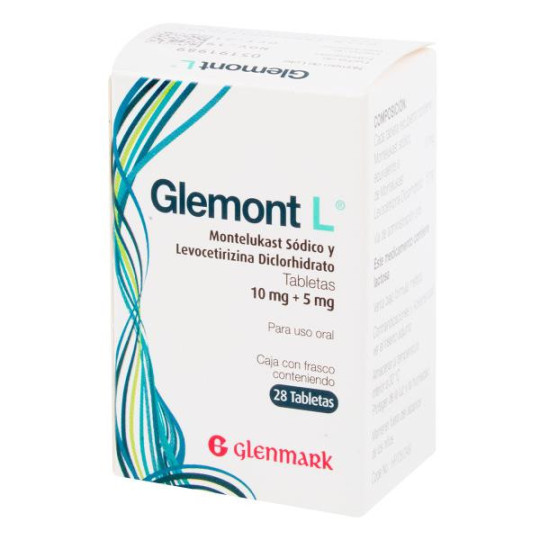 GLEMONT L 10MG 5MG 28 TAB (MONTELUKAST-LEVOCETIRICINA)