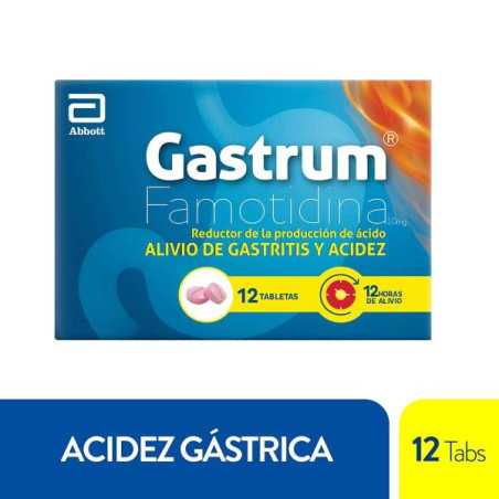 GASTRUM 10 MG 12 TABLETAS FAMOTIDINA 