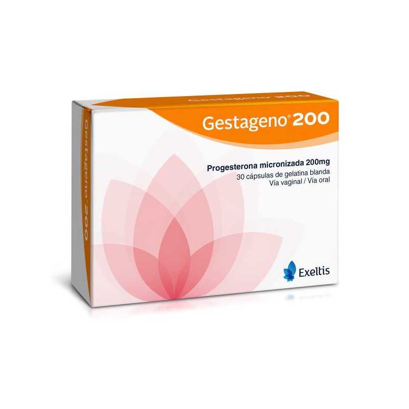 GESTAGENO 200 MG 30 CAPSULAS (A)(DA) PROGESTERONA