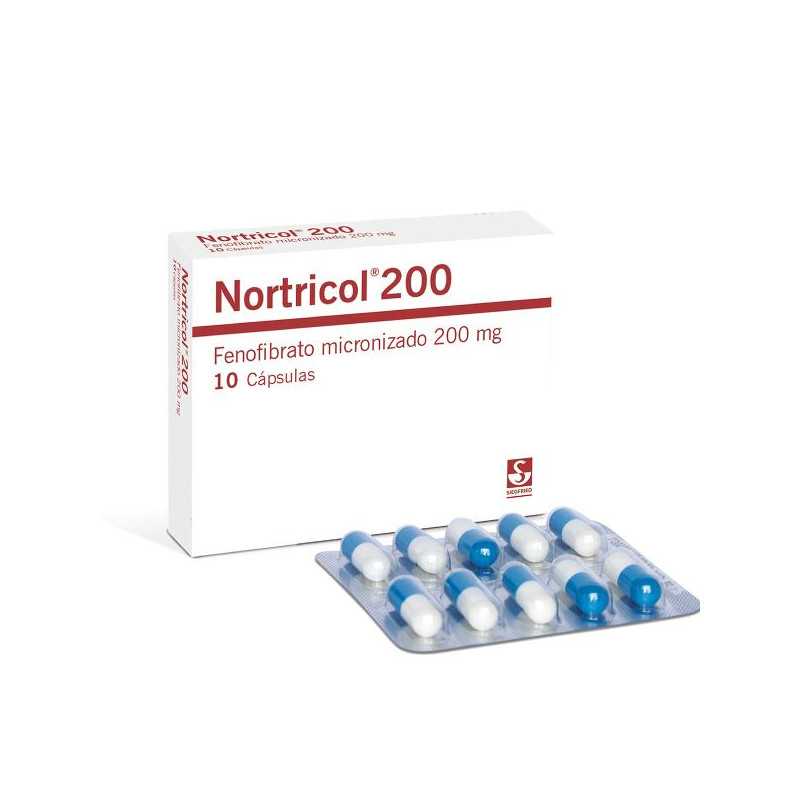 NORTRICOL 200 MG 10 CAPSULAS 
