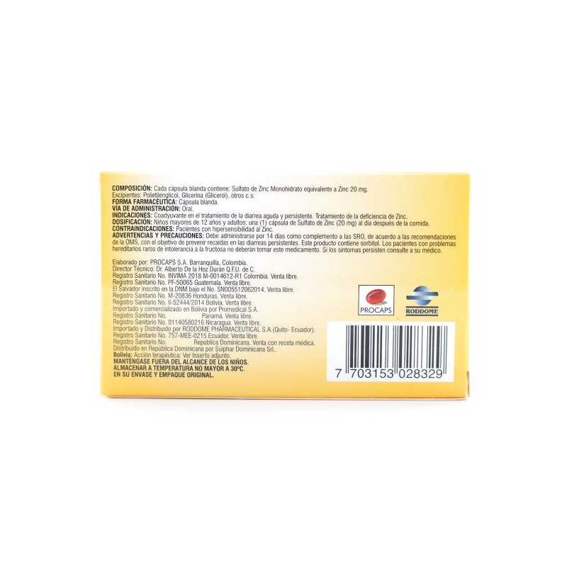 FORTZINK 20 MG 20 CBG ZINC