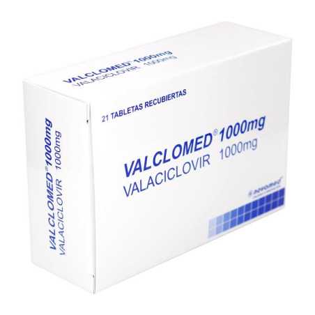 VALCLOMED 1000 MG 21 TAB VALACICLOVIR