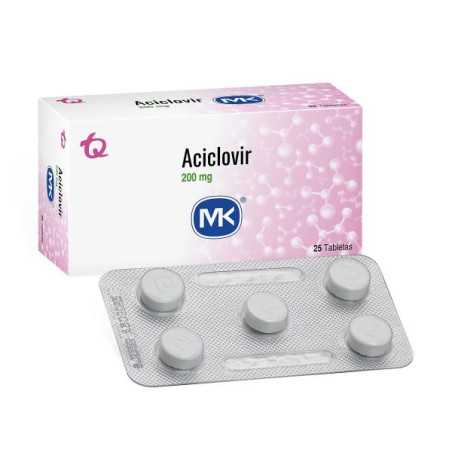 ACICLOVIR 200 MG 25 TABLETAS MK ACICLOVIR